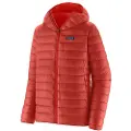 Patagonia Down Sweater Hoody Jakke rød