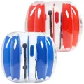 Vevor Oppblåsbare Bumper Balls 2-pakning, 4FT/1.2M Body Sumo Ball, Slitesterk Tykk PVC Menneskehamster Boblehammer for Utendørssport Lagspill, Bopper Leke for Hage, Park, Rød og Blå