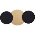 QAZQA Modern Wall Lamp Black with Gold Incl. LED 3-Step Dimmable 3-Lights - Sunrise 3