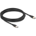 DeLOCK - USB-kabel - 24 pin USB-C (hann) til 24 pin USB-C (hann) - USB 2.0 - 20 V - 3 A - 4 m - USB Power Delivery (60W), støtte for Power Delivery 3.0 - svart