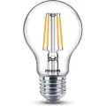 Signify - LED-filamentlyspære - form: A60 - klar finish - E27 - 4.3 W (ekvivalent 40 W) - klasse F - varmt hvitt lys - 2700 K (en pakke 3)