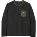 Patagonia Shop Sticker Pocket Responsibili Langermet T-skjorte svart