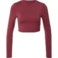 Puma SHAPE Long Sleeve Cropped Top Women, Clothing, Ruby Shimmer, M
