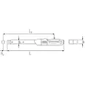 Stahlwille Momentnøgle for indstiksværktøj 14x18mm 730N/40 80 L607mm