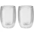 Zwilling 39500-076, Gjennomsiktig, Borosilikatglass, Rund, 2 stykker, Klar, 200 ml