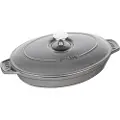Staub Oval Ildfast Form Med Lokk