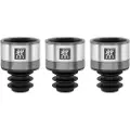 Zwilling Fresh & Save - Flaskeforsegler - for vakuumforsegler - grå (en pakke 3)