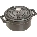 Staub Jern Mini Rund Støpejernsgryte 250 Ml