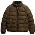 Superdry for man. M5012287A Sports Quilted Jacket brown (M), Casual, Recycled Polister, Sustainable