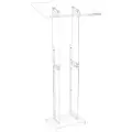 Vevor Podiumstativ, 1265 mm akryl-talerpult, bærbart laptop-bord med bred leseflate og oppbevaringshylle, bokstopper, gulvstående, for klasserom, bryllup, konferanse, forelesning og konsert