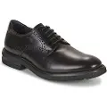 Fluchos for man. F0630_SIER_NEGR Belgian leather shoes F0630 black (39), Laces, Casual