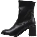 Xti for woman. 14342101-NEGRO Ankle boots 143421 black (35), 5 to 8 cm, Zip, Casual