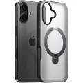 Torras Ostand Spin-etui for iPhone 16 Plus (svart)
