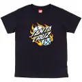 Santa Cruz Flaming Dice Dot Kids T-skjorte svart