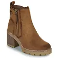 Refresh for woman. 17303101-CAMEL Ankle boots 173031 brown (38), 3 to 5 cm, Zip, Casual