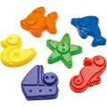 Plasto Set of 6 sand moulds in netting 9-12 cm