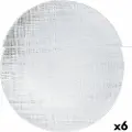 Bidasoa Ikonic Glass Flat Plate 28 Cm 6 Enheter