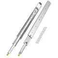 Vevor 1 par fullt uttrekkbare skuffeskinner 18 20 22 28 30 32 36 38 40 44 48 52 56 60 tommer, 500 lbs lastekapasitet låsbare skuffeskinner, kulelager med låsbar sidemontert skuffeskinne