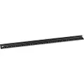 Dahle Skærelineal 10684, anodiseret aluminium, 45 cm, sort