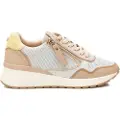 Carmela for woman. 16226804-BEIGE Leather trainers 162268 beige (36), Flat, Laces, Casual