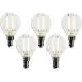 LUEDD Sett med 5 E14 dimbare LED-pærer P45 klare 3W 250 lm 2700K