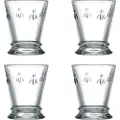 La Rochère La RochéreVannglass Abeille Sett med 4 glass La RochereTransparentGlassFra Homeroom