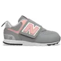 New Balance unisex for kids. NW574V1 Trainers 574 New-b grey (27.5 W), Flat, Velcro, Casual, children's fashion