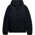 Superdry for man. M5012286A Hooded Fuji Lite Jacket black (L), Casual, Nylon