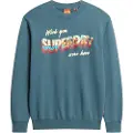 Superdry Travel Postcard Graphic Collegegenser