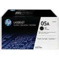 HP 05A / CE505D 2-Pack Black Toner - Laser toner Svart