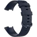 24hShop Silikonarmbånd Fitbit Charge 4 / Charge 3 / Charge 3 SE - str L Marineblå