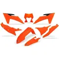 Ufo Ktm Exc/exc-f 2024-2024 With Headlight Ktkit530-fflu Fork Protectors & Plastsett