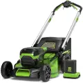 Greenworks batteridrevet gressklipper 60V børsteløs motor, 51 cm, lader + 1 4Ah batteri (GD60LM51SPK4)
