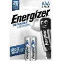 Energizer Ultimate Lithium - Batteri 2 x AAA - Li