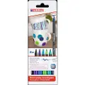 Edding 4200 Porcelain Brushpen Cool Colours - porselenspensel - 6 stk. - maling på keramikk