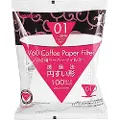Hario V60, Kjegle, Éngangskaffefilter, Papir, Hvit, 100 stykker