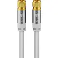 Wentronic 70598, 1 m, F, F, Hvit