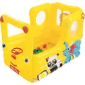 Bestway Fisher Price Lil´learner School Bus 137x96x96 Cm Oppblåsbar Lekebasseng Med Baller