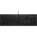 HP 125 G2 - Tastatur - 100% - full size - USB - QWERTY - Internasjonal engelsk / kanadisk fransk - svart