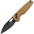 Kizer Cutlery Parakeet, Brown Micarta