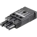 WIELAND GST18 KOMPAKTSTECKVERBINDER MINI-KONNEKTOR MED TRÆKAFLASTNING 16A 250V SORT 1 STK.