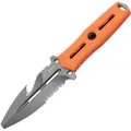 Kizer Cutlery NORCROSS Flat Tip redningskniv, Orange G-10, Stonewashed