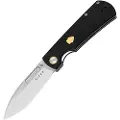 Kizer Cutlery Retro foldekniv, Black G-10 & Brass Inlay, Satin