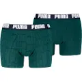 Puma Men's Boxers (2-Pack), Clothing, Green/Blue, L