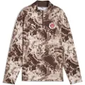 Puma FC St. Pauli Pre-match Quarter-Zip Top Youth, Clothing, Espresso Brown/White, 13-14Y