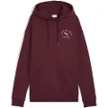 Puma Class Relaxed Hoodie Women, Clothing, Ruby Shimmer, M