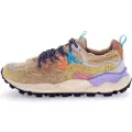 Flower Mountain for woman. 2017817 Leather Sneakers Yamano3 beige (36), Flat, Laces, Casual