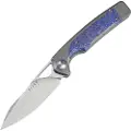 Kizer Cutlery Ara S45VN foldekniv, Gray & Purple Snowflake Titanium