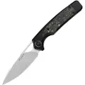Kizer Cutlery Ara S45VN foldekniv, Titanium & Gold Flake CF