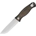Kizer Cutlery Polaris AEB-L kniv, Burlap Micarta & Black G-10